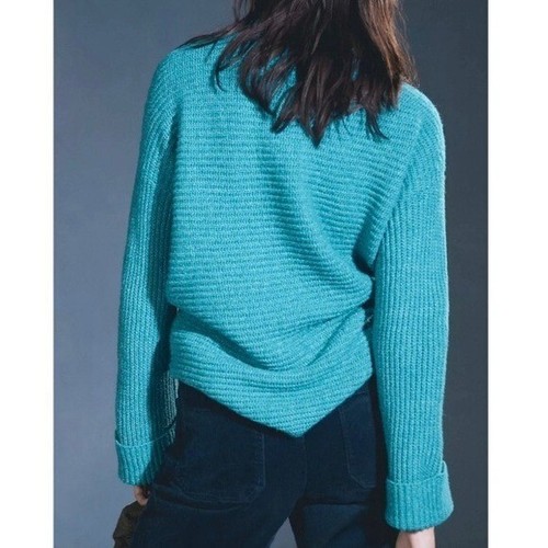 Anthropologie Pilcro Cozy Cowl-Neck Sweater Women’s Size XS Oversized Ribbed - Bild 3 von 8
