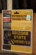 1970's Chroma Graphics Decal Sticker Sealed Arizona State Sun Devils