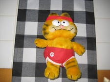 VINTAGE GARFIELD 1972-1981 FUN FARM JOGGING HEADBAND AND JOGGING SHORTS PLUSH