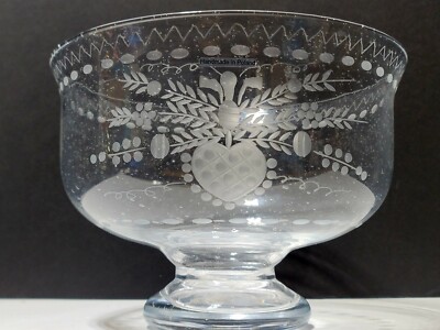 Oscar De La Renta-Miles Redd Heart Etched LG Footed Bowl Exclusive Bloomindale