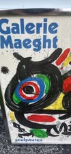 GALERIE MAEGHT JOAN MIRO Sculptures original Poster 1970