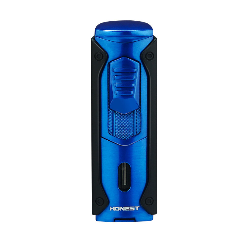Multifunctional Cigar lighter Outdoor Turbo 4 Torch Flame Metal Windproof Butane