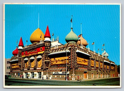 Postcard South Dakota Mitchell Corn Palace 6x4 Chrome Unposted G744
