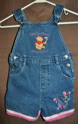 winnie the pooh overall shorts