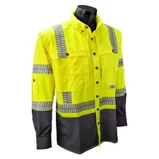 RADIANS HI-VIS CLASS 3 RIPSTOP LONG SLEEVE WIND SHIRT MEDIUM SW21-3BGR