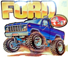 Ford 4x4 Truck Vintage 80's T-Shirt Iron on transfer