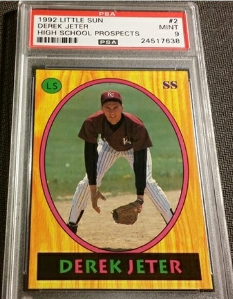 Derek JETER 1992 Little Sun High School Prospect #2 ROOKIE PSA 9 ✨