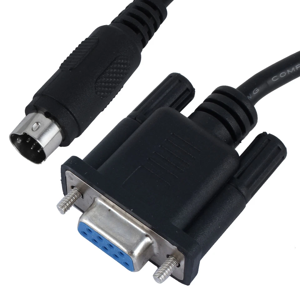 8.2 ft RS232 DB9P Buchse an Stecker 8P Mini Din PLC Kabel für Proface GPW-CB - Bild 2 von 4