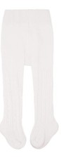 Tights 6 To 12 Months New Girls Cozy Way Girls Thick Warm White Cable Knit