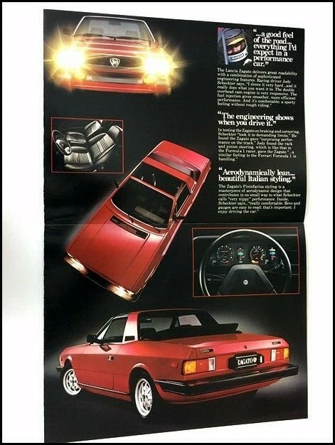 1981 Lancia Zagato Original Car Sales Brochure Catalog - Poster Beta Foto 2 de 4