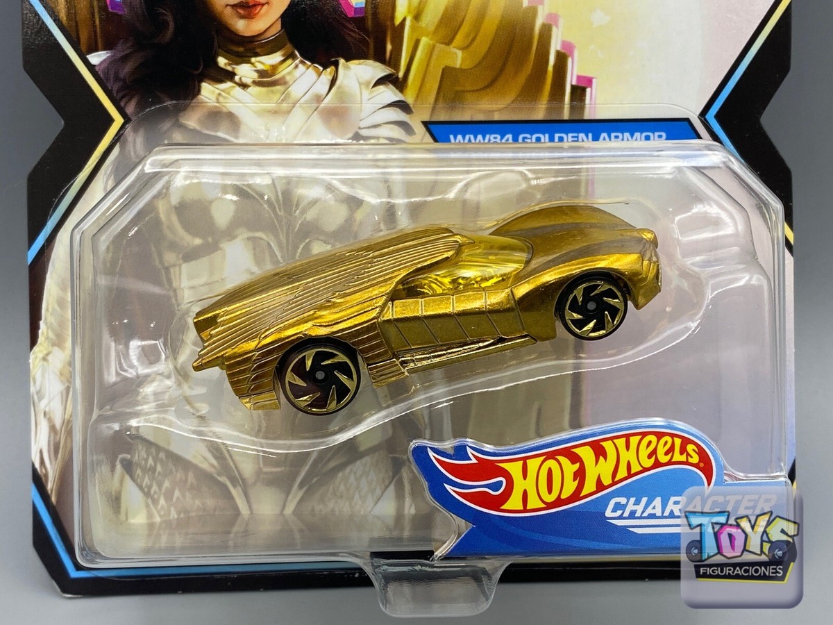 Hot Wheels Wonder Woman WW84 Golden Armor Character Car First