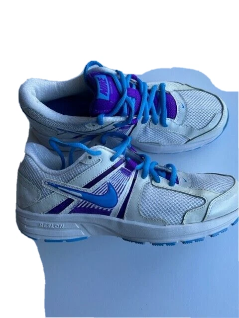 Nike Dart 10 Women s White Blue and Purple Running Trainers