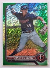 2022 Bowman Chrome Danny De Andrade Green Shimmer Refractor /99 BCP-156 Twins