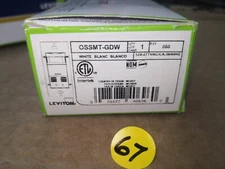 Leviton OSSMT-GDW Occupancy Sensor.  PIR & Ultrasonic. White. NIB.  stock#67