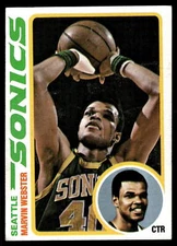 1978 Topps #19 Marvin Webster See Scan