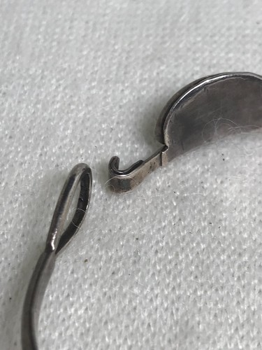 Vintage Sterling Silver and Moonstone Bracelet - 7 3/8" - Picture 7 of 7