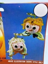 Walco MR.  MRS. ANGEL Vintage Sequin Bead Christmas Ornament Kit NOS Holiday