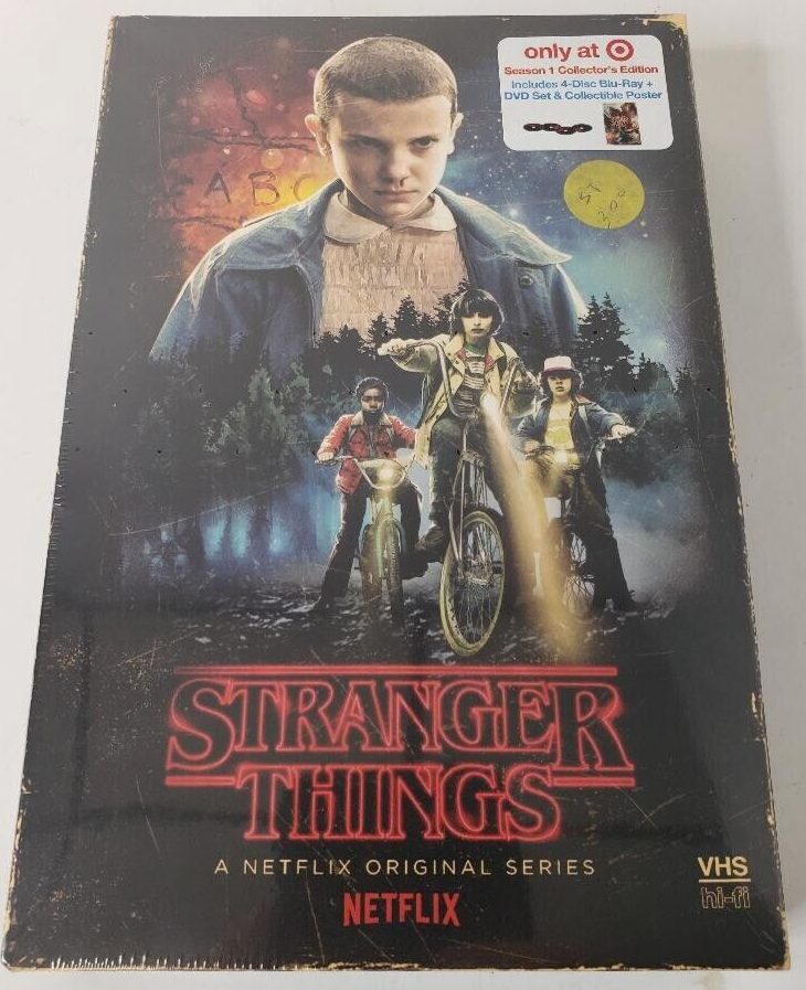 Stranger Things Season One Bluray Set New Sealed VHS Style Package