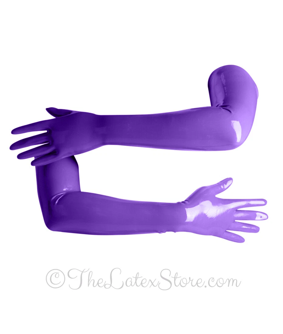 Purple sale plastic gloves