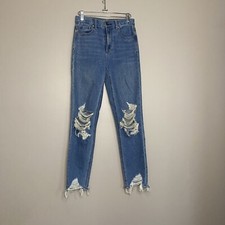 Womens American Eagle Jeans Mom Jean Destroyed Size 00 Regular
