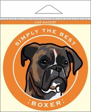 Boxer Auto Magnet 4x4 Brindle Unzerschnitten