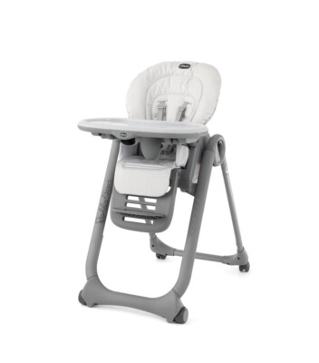 Chicco Polly2Start Compact Fold Easy Clean Highchair for baby, Pebble F1  NEW!