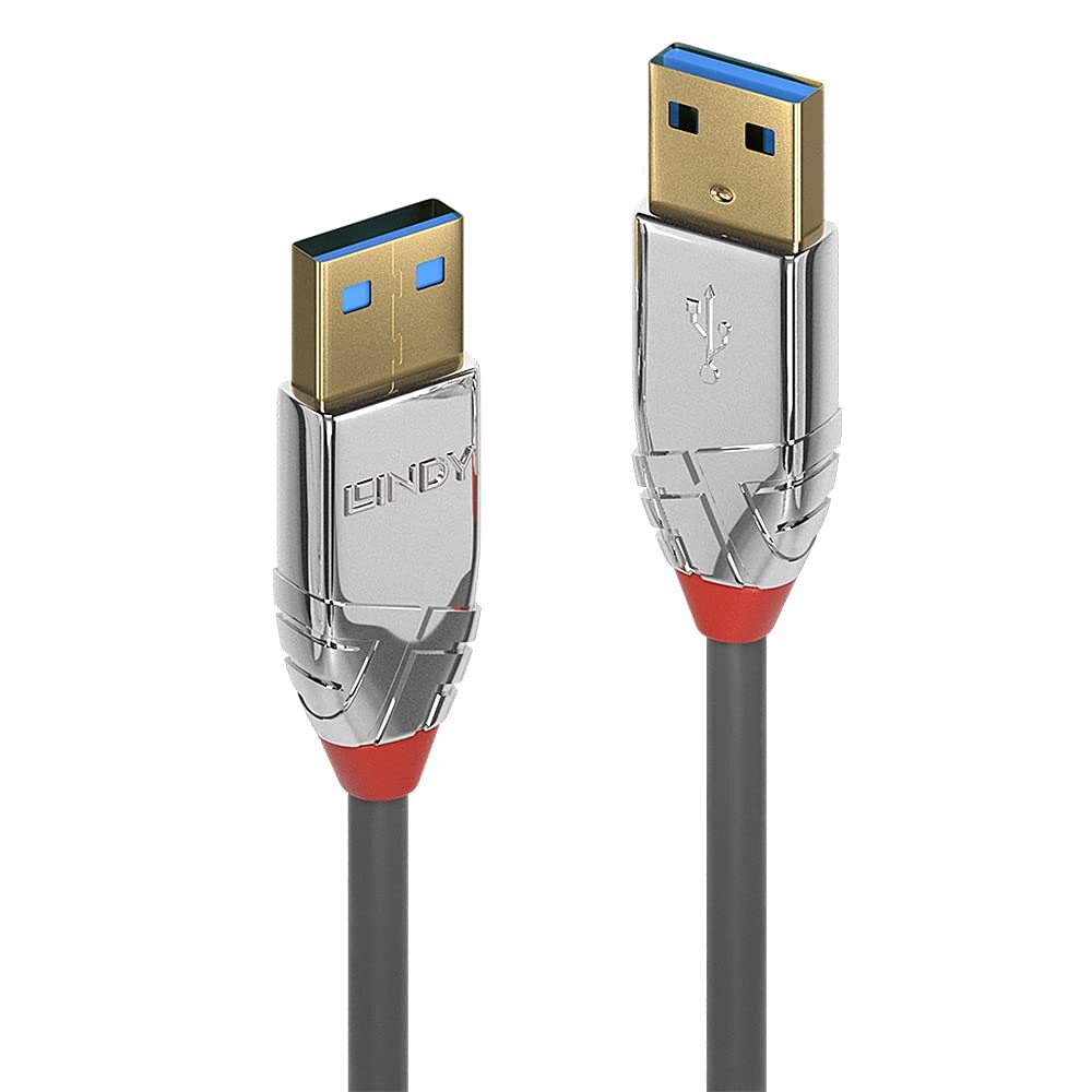LINDY 36629 5 m USB 3.0 Type A Cable, Cromo Line Anthracite