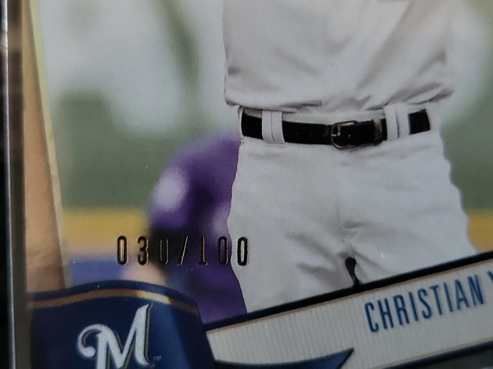 2019 Topps Big League CHRISTIAN YELICH Big League Silver Foil #30/100 - Image 2 of 4