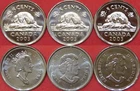 Brilliant Uncirculated 2003P & 2003WP Canada 3 Uncrowned  & Crowned 5 Cents