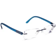 Silhouette Eyeglasses 7608 40 6058 Blue Rimless Frame Austria 48[]17 140