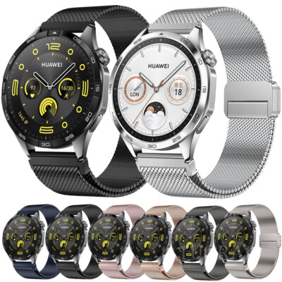 42-46mm Magnet Milanese Armband für Huawei Watch GT 5 GT 3 GT 2 /Pro 2/2e Runner