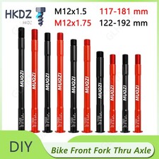 2x Mtb Bike Wheel Hub M12 Front Fork Thru Axle Bike Scewer Quick Release Upgrade