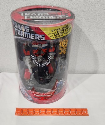 RARE NEW Transformers 2007 Optimus Prime with bonus BumbleBee & Jazz MINT! 