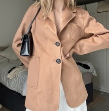 S’Max Mara Brauner Blazer/Kurzmantel Mit Belegen Gr.L