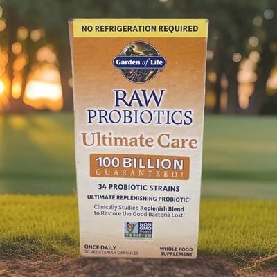 Garden of Life Raw Probiotics Ultimate Care 100 Billion 30 Veg Caps