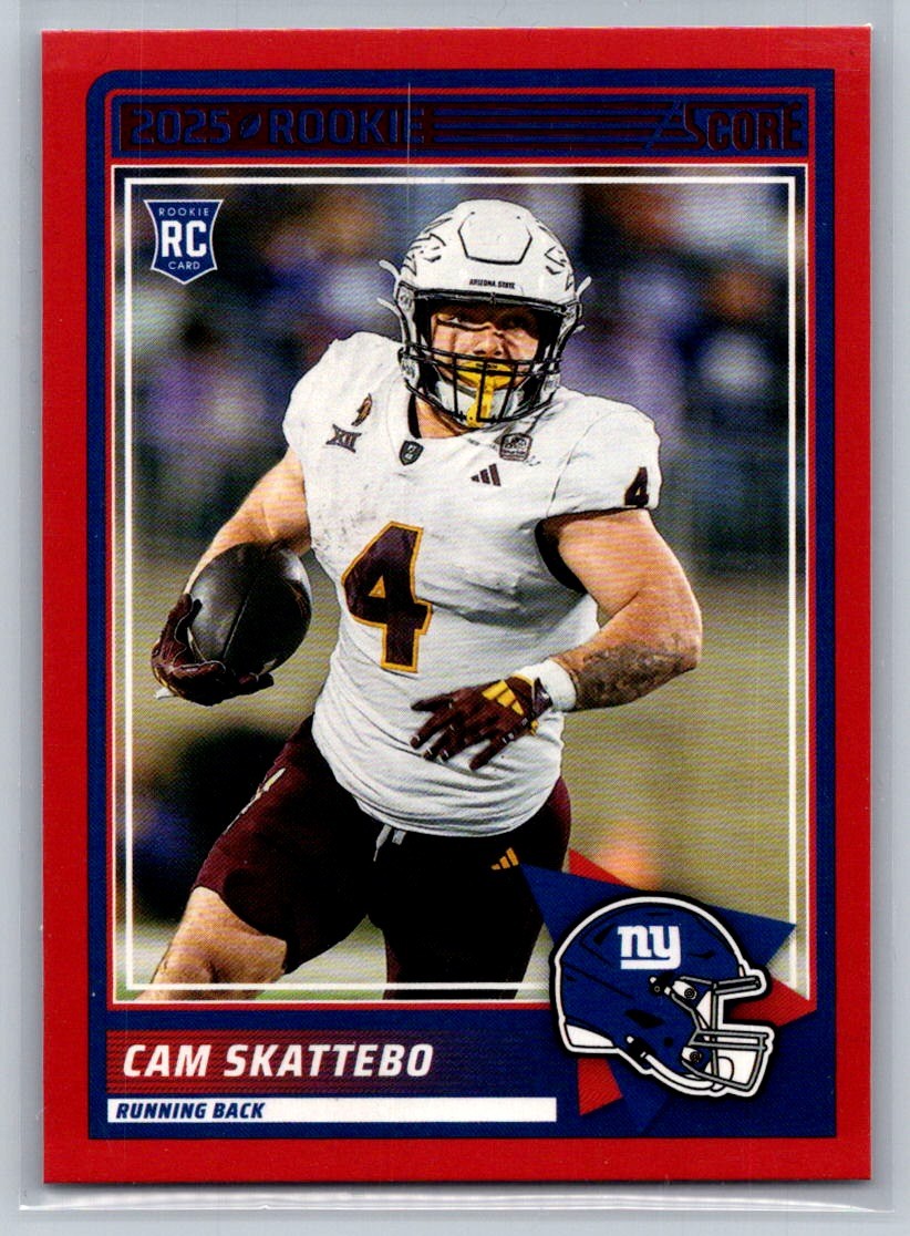 2025 Score #1 Cam Skattebo Red New York Giants