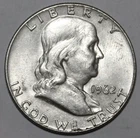 1962-D Franklin Half Dollar - Extra Fine/AU - #1952EB