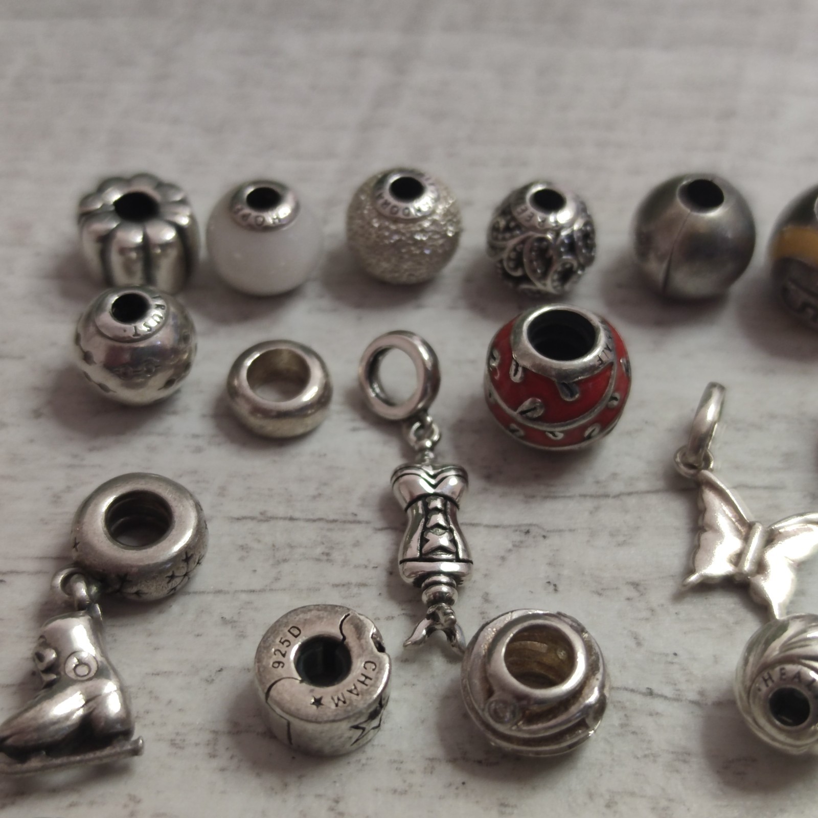 Pandora Charms and Silver Charms Beads x42 Weight 99g image 4