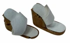 Vintage 1960s Barbie Shoes White Wedge Sandals 963 Resort Set 975 Winter Holiday