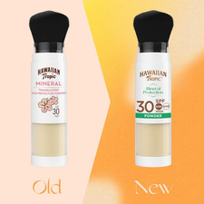 Hawaiian Tropic Mineral Protection Sunscreen Powder SPF 30 UVA plus UVB Prote..