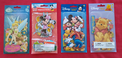 4 Disney Chipboard Medley retired packs (Mickey/Tink/Pooh/Tigger/etc.) 90 pieces