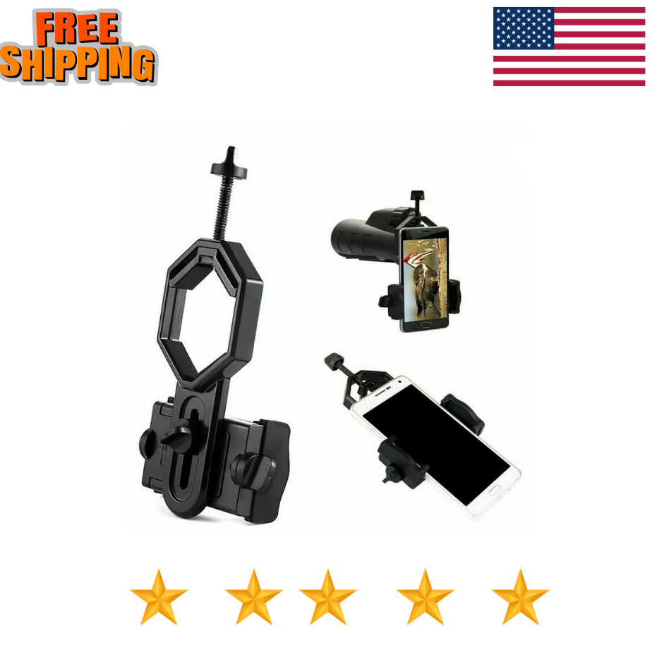 NEW Universal Telescope Cell Phone Mount Adapter for Monocul