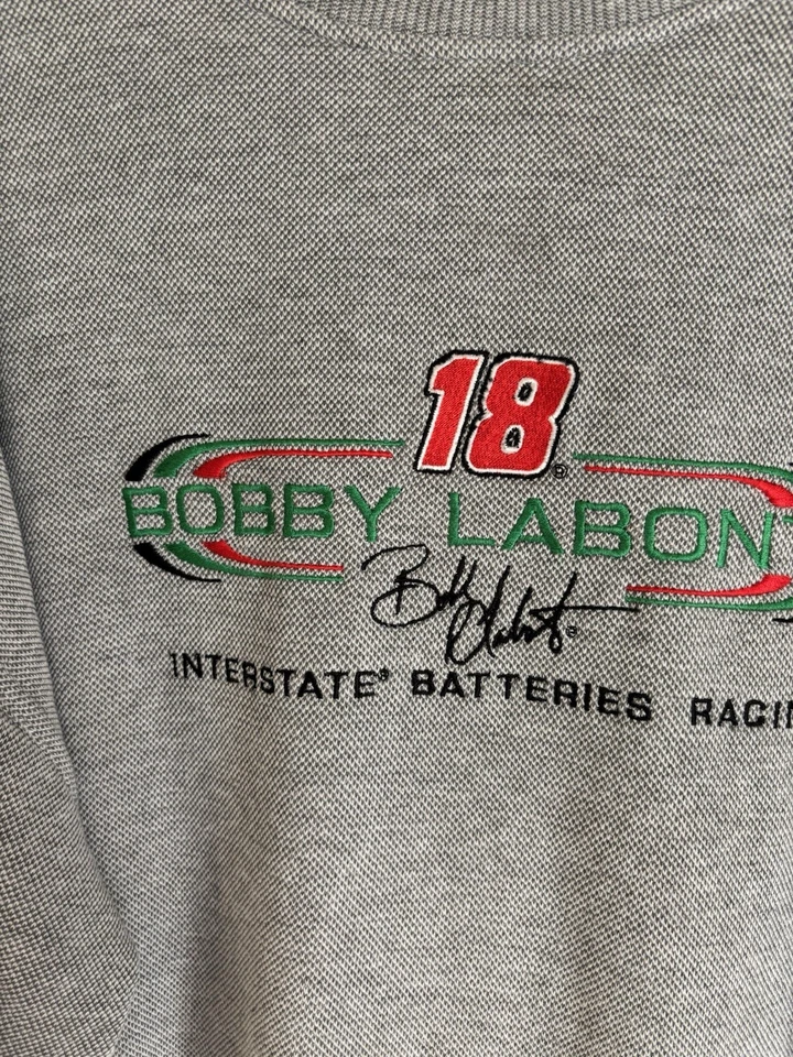 Bobby Labonte Interstate Batteries Crewneck Sweatshirt Medium - Image 3 of 4