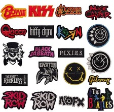 Music Embroidered transfer Band patches for clothes shirts embroidery patch