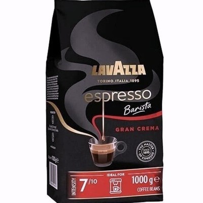 Lavazza Coffee Beans Espresso Barista Gran Crema, 1-Pack (1 x 1 kg) ,Light Roast