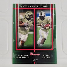 Brandon Marshall Kevin Smith 2009 Bowman All-Star Alumni #AA7 NFL Card
