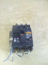 Fuji EA33AC BB3AEAC-015 15Amp 3 Pole Circuit Breaker W/Auxiliary Switch