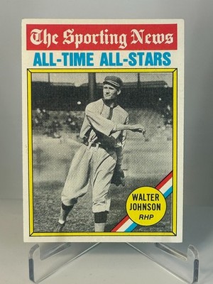 1976 Topps - The Sporting News AllTime All-Stars Walter Johnson #349