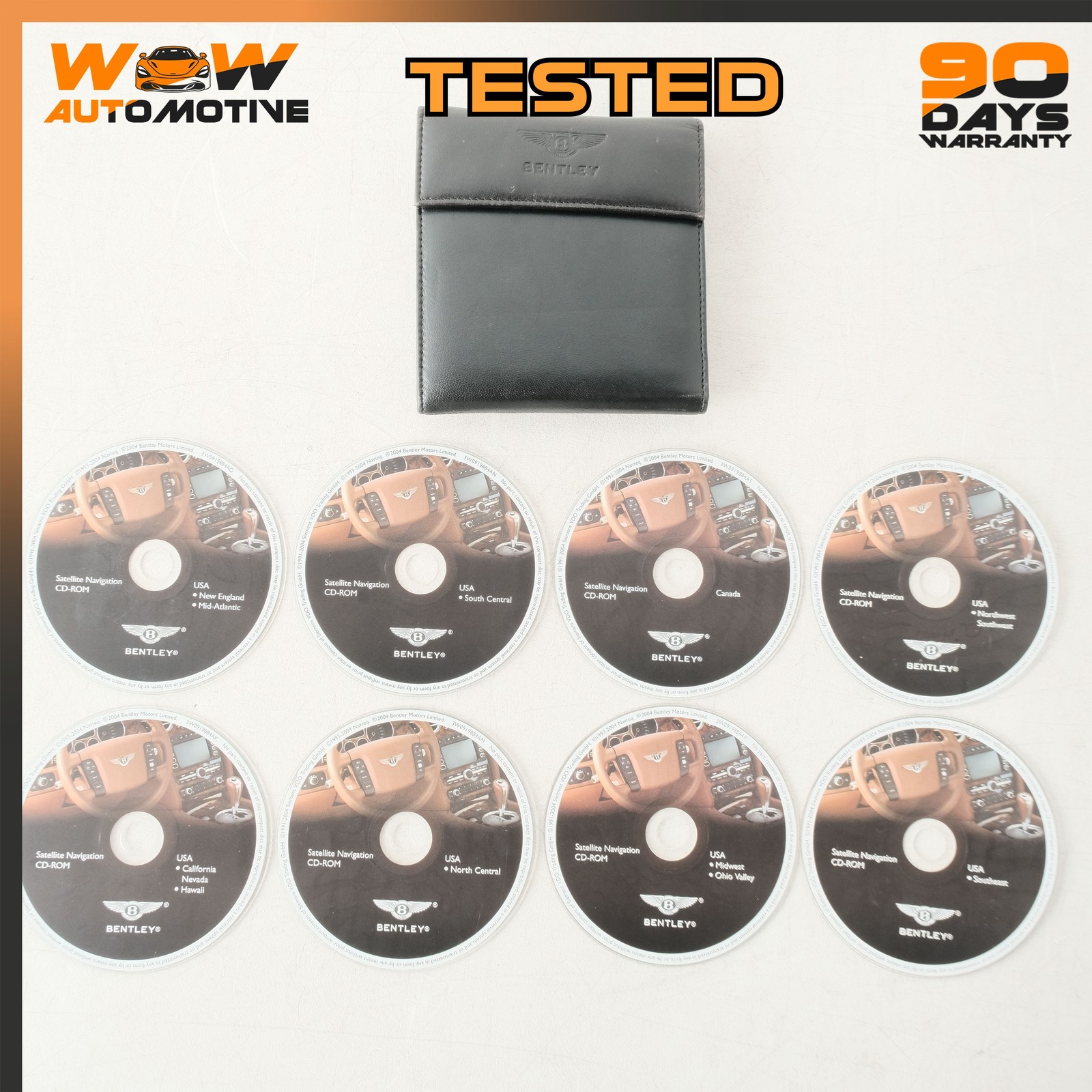 04-13 BENTLEY CONTINENTAL FLYING SPUR GT NAVIGATION CD CAN MAP 7 DISC SET