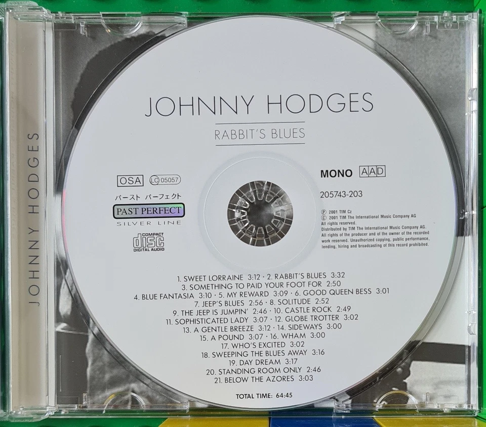 Johnny Hodges - Rabbit's Blues - Past Perfect - CD - Bild 3 von 3